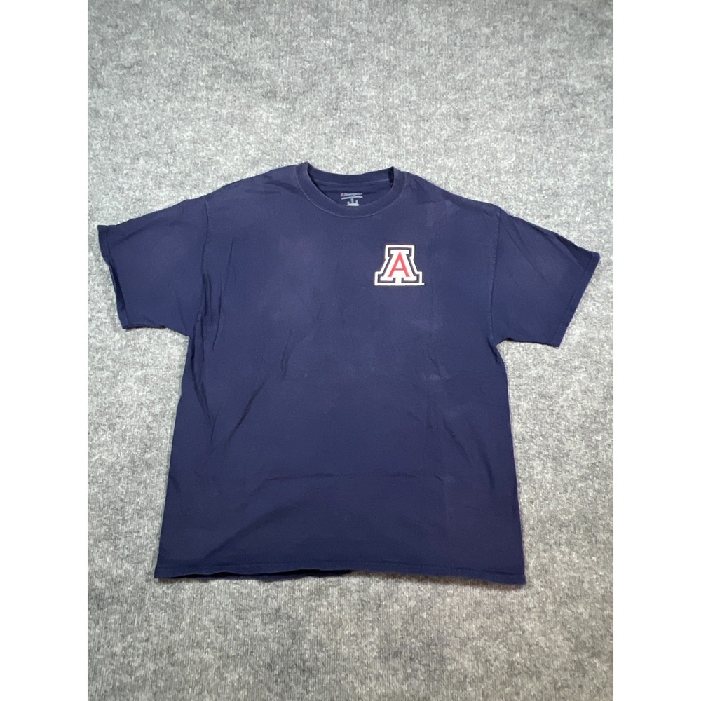 Arizona Wildcats T-Shirt Mens XL Navy Blue Champion Basketball NCAA Athleisure